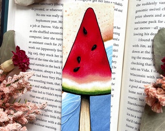 Cute Bookmark, Bookmarks, Watermelon Bookmark, Book Lover Gift, Bookmark Gift, Watermelon Lover, Watermelon Gift, Fruity Boomark, Fuity