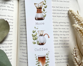 Bookmark, Bookmarks, Cute Bookmark, Coffee Bookmark, Book Lover Gift, Bookmark Gift, Coffee Lover Gift, Coffee And Books, Cute, Coffee, Book