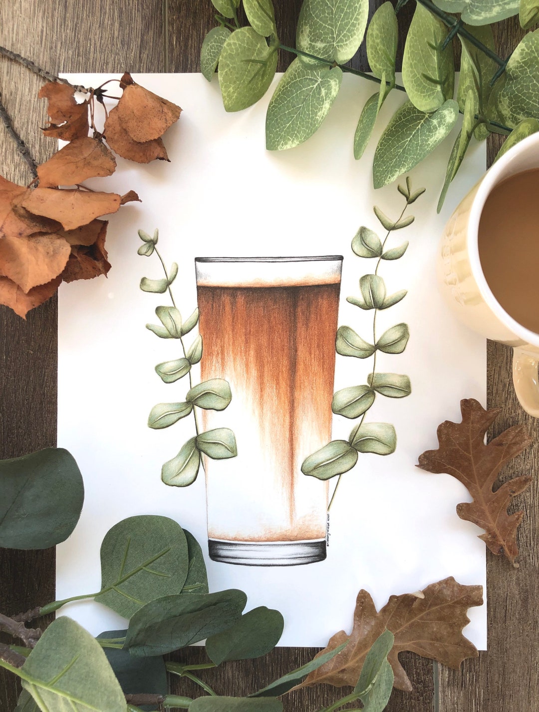 Coffee Art Print Coffee Plant Art Print Coffee Art Plant Etsy