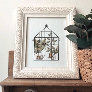 Plant Art, Plant Art Print, Greenhouse Art, Plant Wall Art, Plants Art Print, Plant Lover Gift, Greenhouse, Plant, Art Print, Art