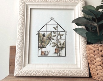 Arte de plantas, impresión de arte de plantas, arte de invernadero, arte de pared de plantas, impresión de arte de plantas, regalo para amantes de las plantas, invernadero, planta, impresión de arte, arte