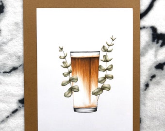Impresión artística de café, impresión artística de planta de café, impresión artística de planta, regalo para amantes del café, regalo de café, arte de café, arte de planta, impresión artística, café, planta