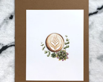 Impresión artística de plantas de café, impresión artística de café, impresión artística de plantas, impresión de café, impresión de plantas, arte de café y plantas, arte de café, arte de plantas, café