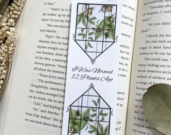 Bookmark, Bookmarks, Cute Bookmark, Plant Bookmark, Book Lover Gift, Bookmark Gift, Plant Lover, Book Lover, Book Accessories, Plants, Books