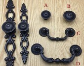 2.5 quot 3.75 quot Dresser Knobs Bail Pulls Drawer Knobs Pull Handles Antique Black Vintage Kitchen Cabinet Handles Knobs Door Handle Knob Back Plate