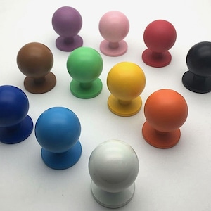 Colorful Dresser Knobs Handles Drawer Pulls Knobs Handles Kitchen Cabinet Door Knobs Pulls Handles Decorative Knobs Pulls Orange Yellow Red image 1