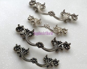 Vintage Style Dresser Knob Drawer Knobs Pulls Handles Back Etsy
