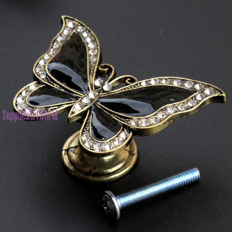 Butterfly Drawer Pulls Knobs Unique Knobs Pulls Etsy