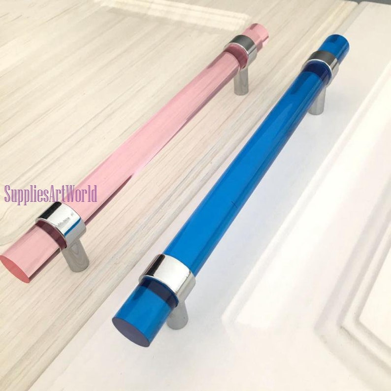 6 3 Acrylic Drawer Pulls Handles Cabinet Pulls Handles Etsy