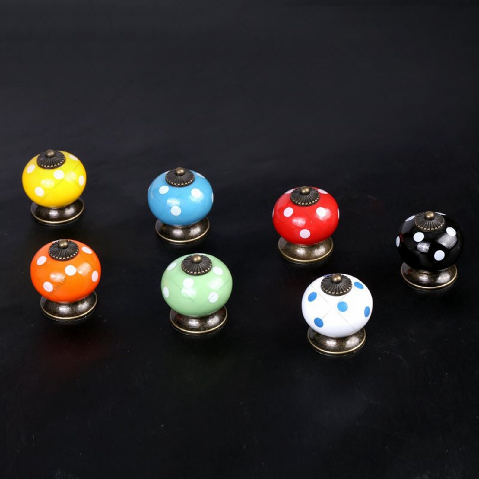 Colorful Knobs Kids Childrens Drawer Knobs Kitchen Etsy