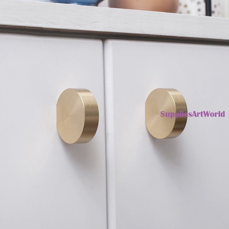 Brass Gold S Handles Round Drawer Pulls Pure Image 0