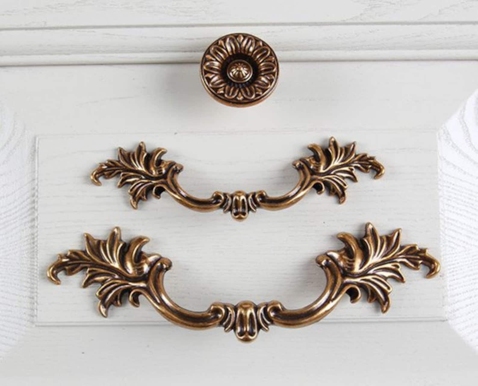 33.75 Vintage Style Dresser Pulls Handles Drawer Knobs Pulls Handles Knobs Knobs Pulls