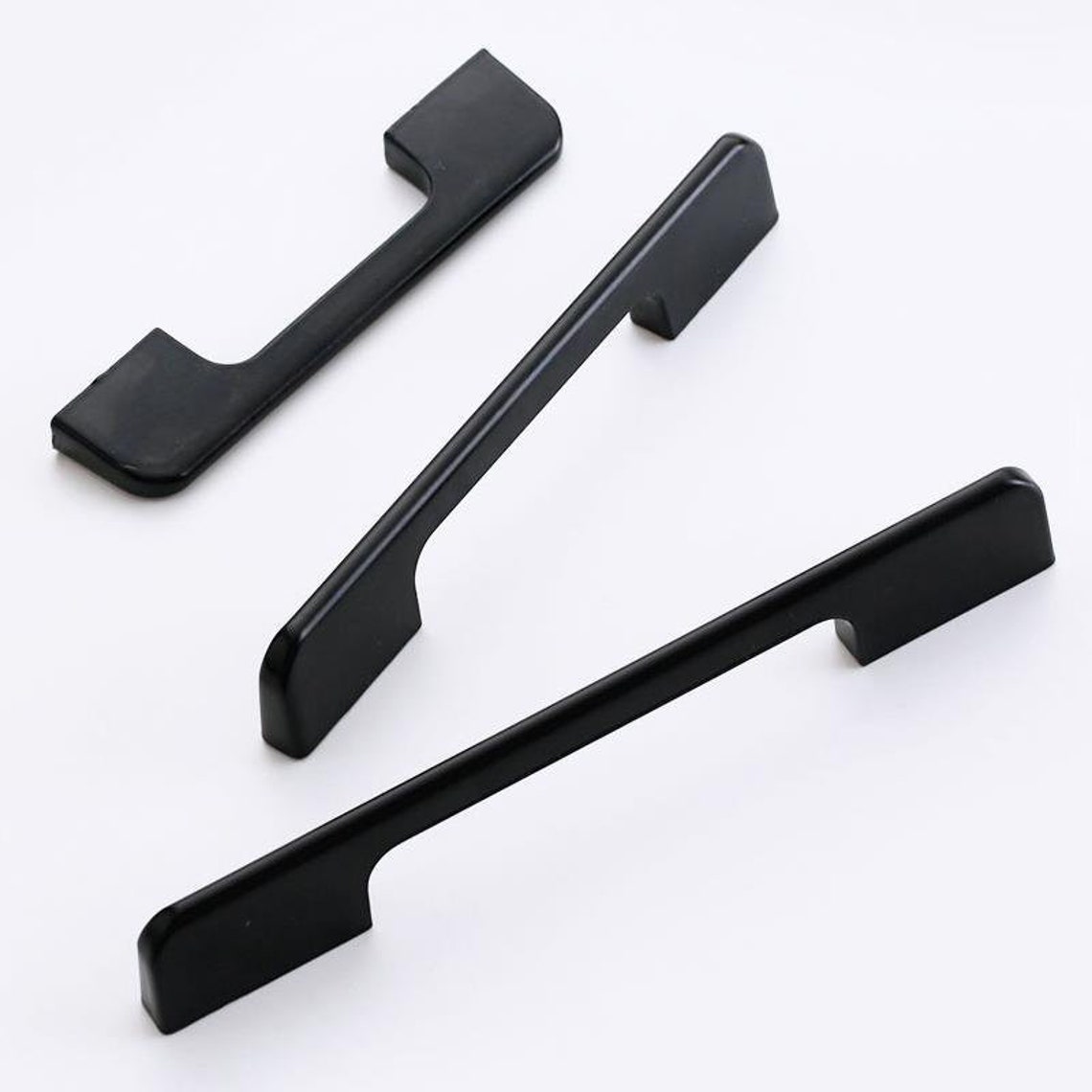 Black Long Door Handle Modern Minimalist Long Drawer Etsy