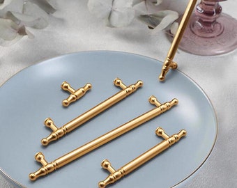 Modern Handles Pulls knobs Cabinet Knobs Pulls Drawer Pull Handle Wardrobe Dresser Knobs Handles golden Hardware handle Bathroom door handle