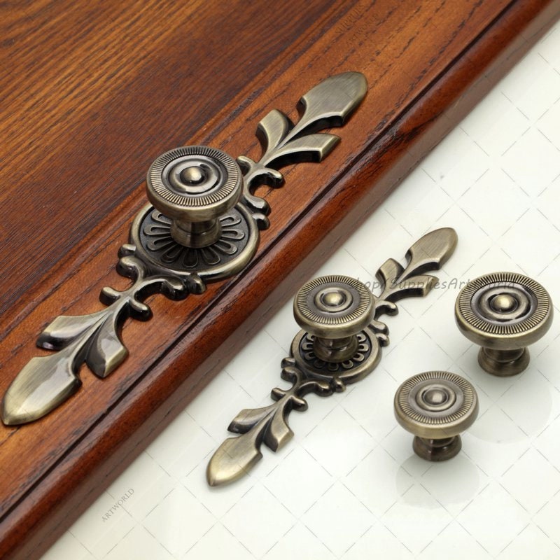 Vintage Style Dresser Knobs Pulls Drawer Pulls Handles Knobs Etsy