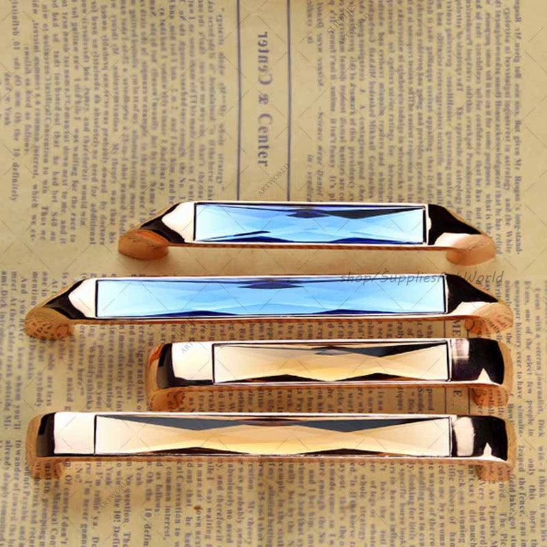 3.75 5 Crystal Glass Dresser Pulls Handles Drawer Etsy