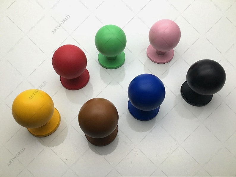 Colorful Dresser Knobs Handles Drawer Pulls Knobs Handles Kitchen Cabinet Door Knobs Pulls Handles Decorative Knobs Pulls Orange Yellow Red image 8