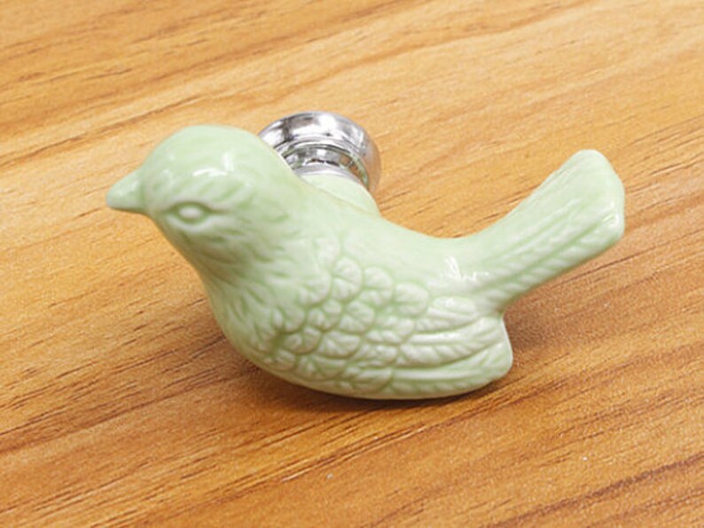 Bird Knobs Ceramic Knobs Handles Dresser Door Knobs Etsy
