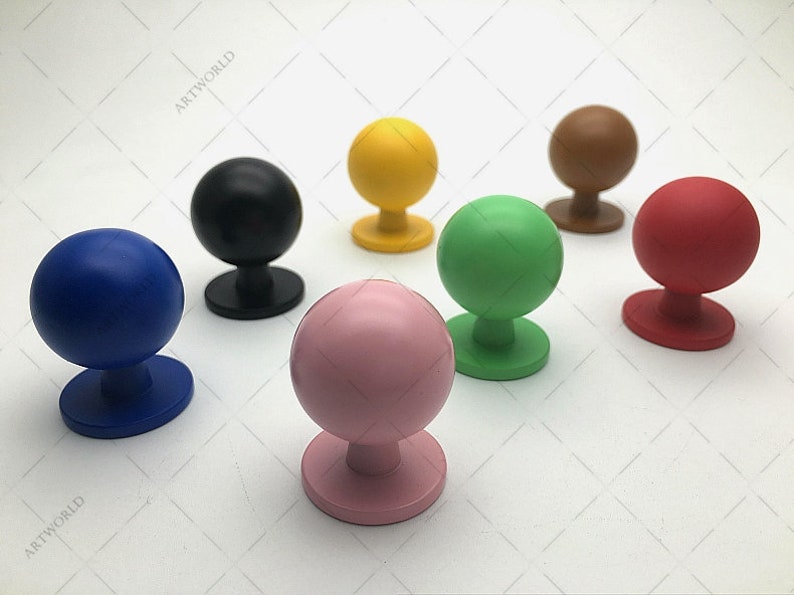 Colorful Dresser Knobs Handles Drawer Pulls Knobs Handles Kitchen Cabinet Door Knobs Pulls Handles Decorative Knobs Pulls Orange Yellow Red image 5