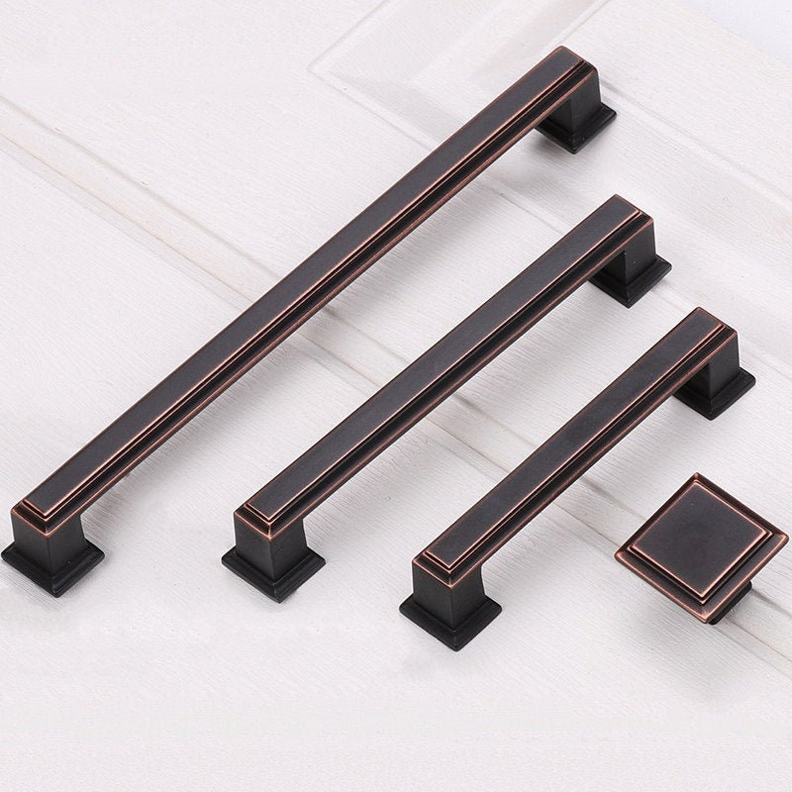 3.75 5 7.55 Antique Oil Rubbed Bronze Drawer Etsy