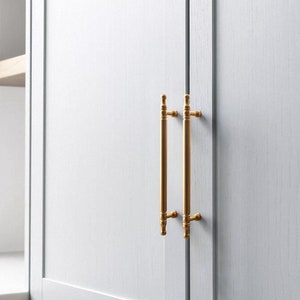 Modern Handles Pulls knobs Cabinet Knobs Pulls Drawer Pull Handle Wardrobe Dresser Knobs Handles golden Hardware handle Bathroom door handle image 4