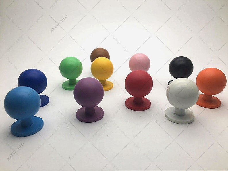 Colorful Dresser Knobs Handles Drawer Pulls Knobs Handles Kitchen Cabinet Door Knobs Pulls Handles Decorative Knobs Pulls Orange Yellow Red image 6