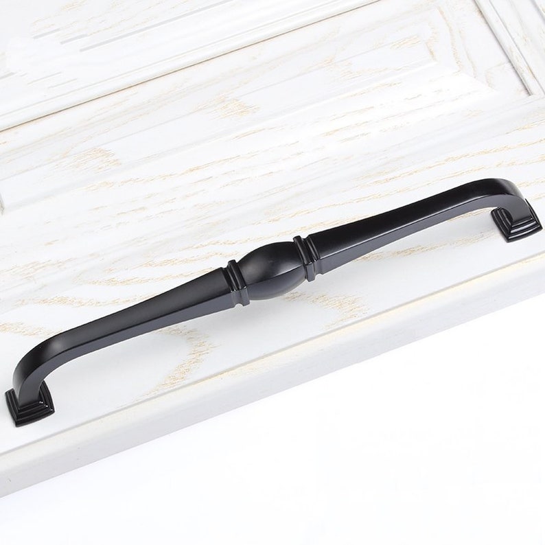 Black Large Drawer Pulls Handles Kitchen Knobs Handles Etsy