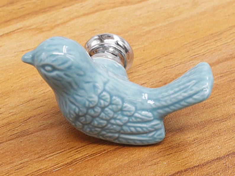 Bird Knobs Ceramic Knobs Handles Dresser Door Knobs Etsy