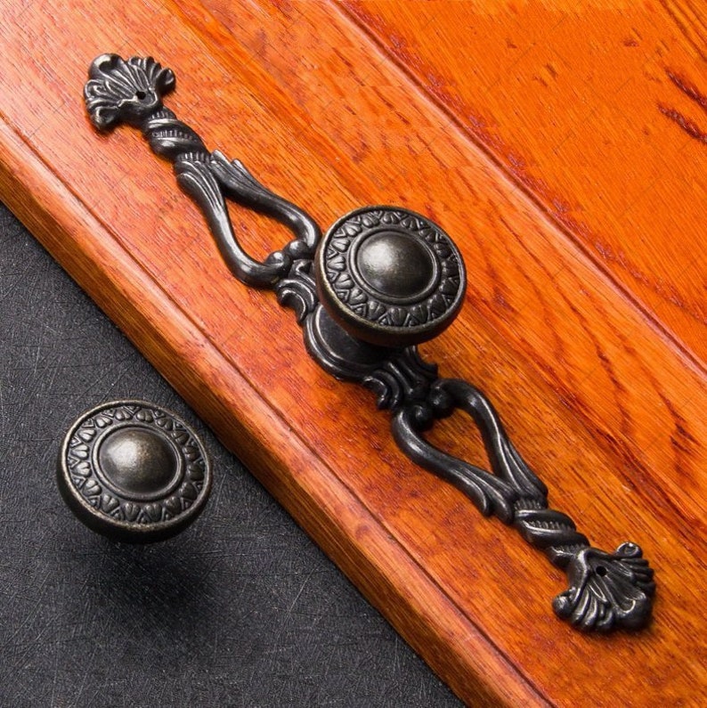 Vintage Dresser Knobs Handles Drop Bail Pulls Drawer Pulls Etsy