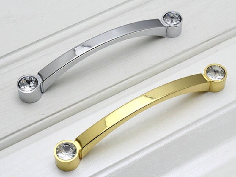 3.75 5 6.3 Glass Dresser Pulls Handles Etsy