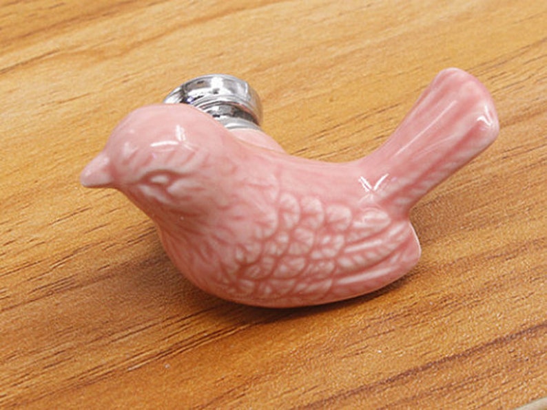 Bird Knobs Ceramic Knobs Handles Dresser Door Knobs Etsy