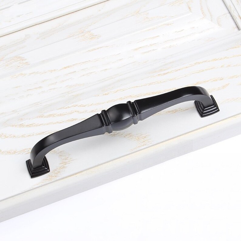 Black Large Drawer Pulls Handles Kitchen Knobs Handles Etsy