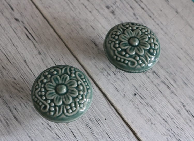 Flower Knobs Handles Dresser Knobs Pulls Drawer Knobs Pulls Etsy