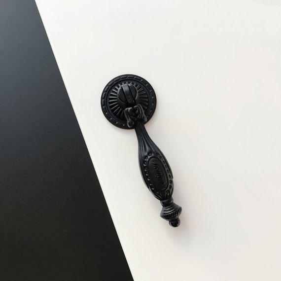 Black Dresser Pull Knobs Drawer Pulls Handles Drop - Pendant Pulls Cabinet Hardware