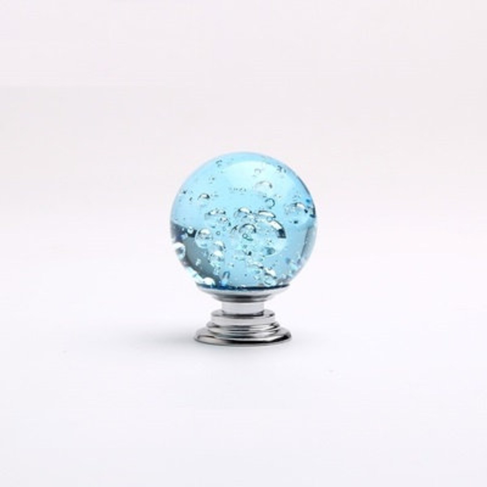 Glass Ball Knobs Handles Bubbles Crystal Knobs Pulls Pink Etsy