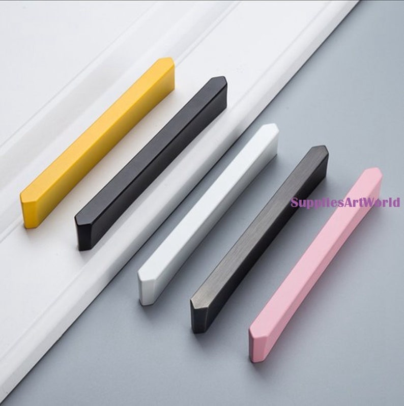 2 5 5 Colorful Drawer Pulls Handles Cabinet Door Etsy