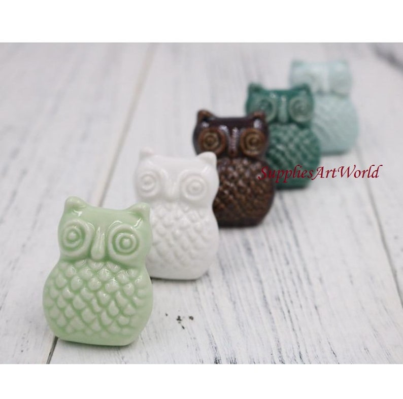 Owl Knobs Handles Drawer Knobs Pull Handles Kitchen Cabinet Pulls