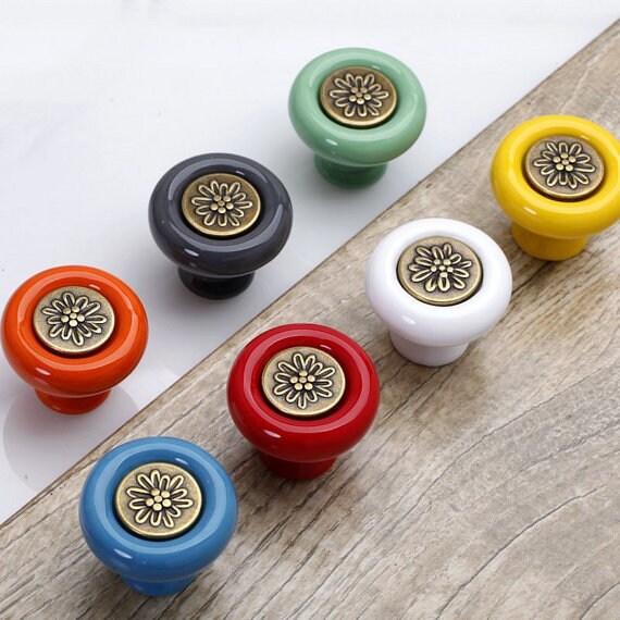 Dresser Knobs Drawer Knobs Ceramic Knobs Pulls Etsy Denmark