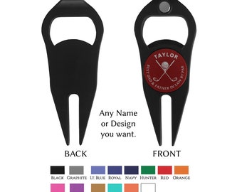 Golf Divot Marker Magnetic Bottle Opener - Many Colors Custom Design