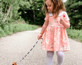 Sushi Cherry Blossom Girls Cotton Tunic Dress