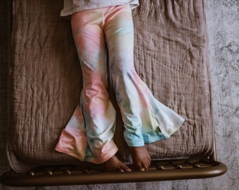 tie dye bell bottom flare pants
