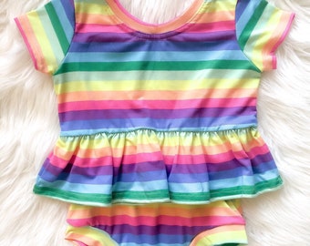 Tie Dye Spaghetti Strap Peplum Outfit  Summer Outfit  Diaper Cover