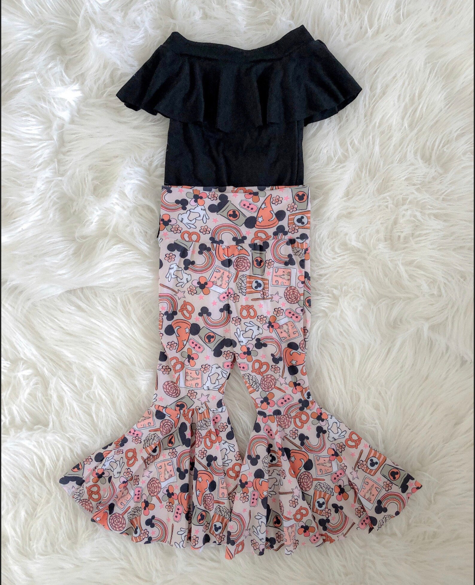 Bottom June Golden June Makin Memories Print / Vintage Bell Bottoms / Bummies ...