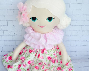 Handmade Cloth Doll, Rag Doll, Keepsake Doll, Heirloom Doll, Fabric Doll, Soft Toy, Kids Toy