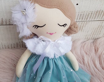 Handmade Cloth Doll, Fabric Doll, Rag Doll, Keepsake Doll, Heirloom Doll, 45cm, 18 inches, OOAK