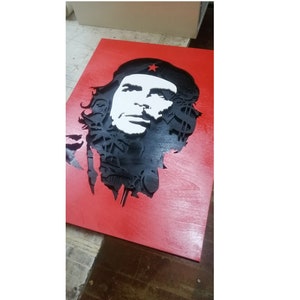 Che Guevara 5-layer panel  laser cut files glowforge files CDR Che Guevara laser cut Panel Che Guevara decor Gift for Che Guevara lovers