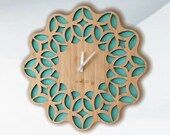 Digital Laser Cut File - Lake Clock - Laser cut files for Glowforge , Laser Ready Files for Engraving Perfect Gifts.
