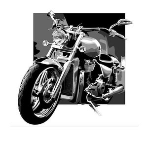 Multilayer panel motorcycle, Layered Art, Modern decor Laser cut files,Multilayer motorcycle