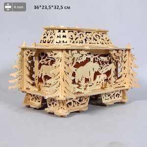 Wooden casket, plywood casket, casket laser model, Openwork box, casket vector model, casket vector, wooden jewelry box, casket for jewelry