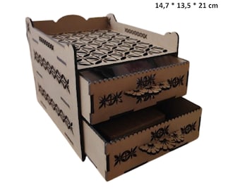 Laser Cut Wooden Jewelry Box with Drawer svg file Glowforge holder Laser cut opener jewelry case Wedding Love vector